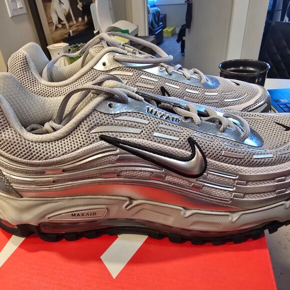 Nike Air Max TL 2.5 Metallic Silver HM8818-001 Men's Size 12 New Sneakers Shoes - Picture 6 of 15